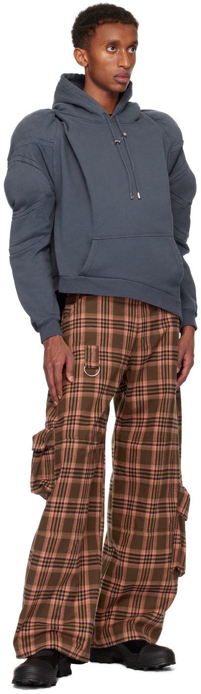 Collina Strada Gray 'CS Gym' Muscle Wave Hoodie Collina Strada