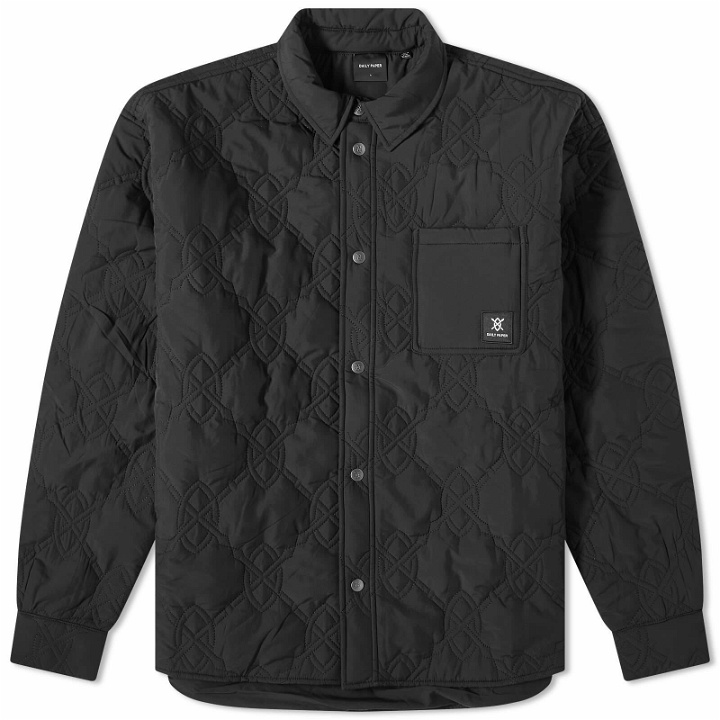 Photo: Daily Paper Men's Rajub Quilted Overshirt in Black