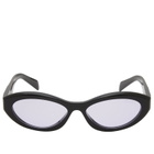 Prada Eyewear Women's 26ZS Sunglasses in Black/Violet 