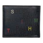 Paul Smith Navy and Black Letters Wallet