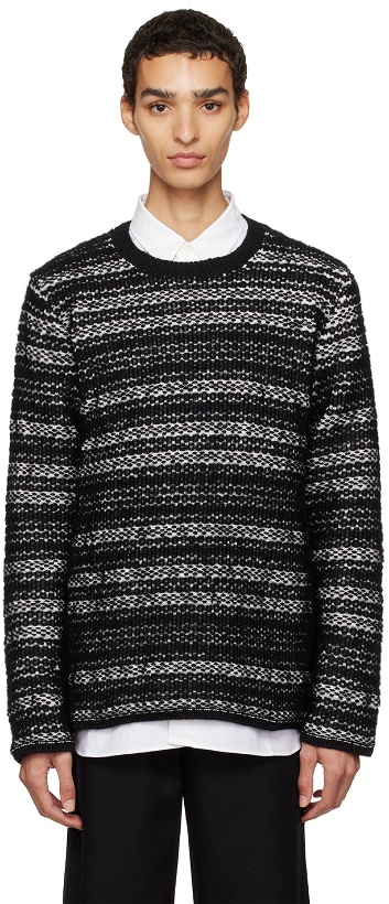 Photo: Comme des Garçons Homme Plus Black Stripe Sweater
