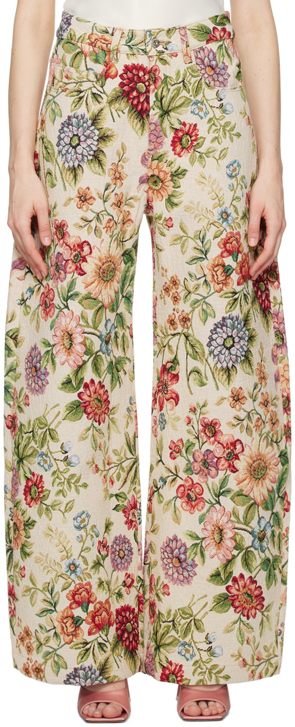 Marques Almeida Off-White Boyfriend Trousers