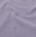 Brunello Cucinelli - Slim-Fit Contrast-Tipped Cotton-Piqué Polo Shirt - Men - Lilac