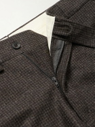 J. Mueser - Waverly Straight-Leg Checked Virgin Wool Suit Trousers - Brown