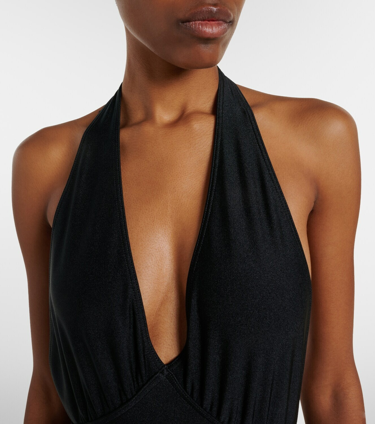 Saint Laurent Cassandre halterneck swimsuit