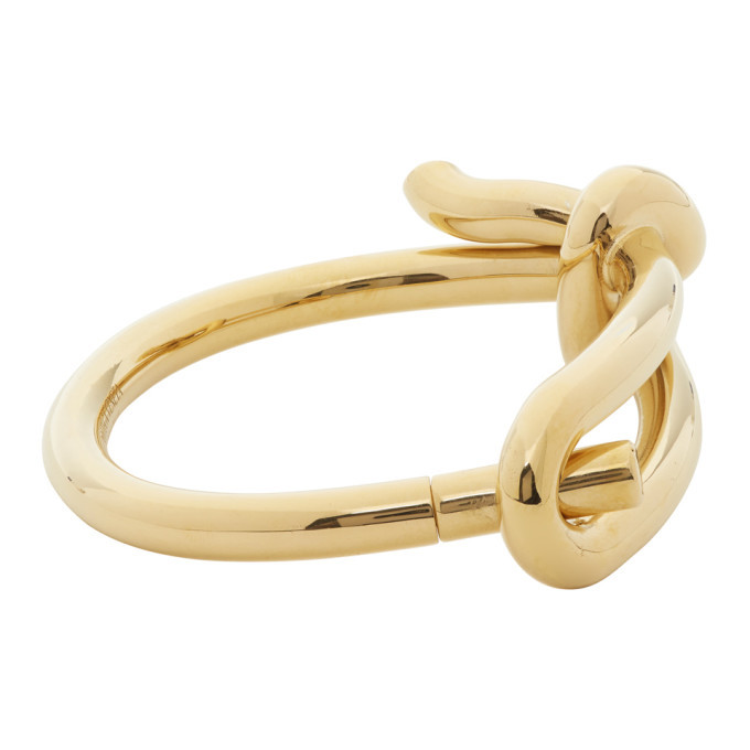 美品 BOTTEGA VENETA KNOT CUFF BRACELET-