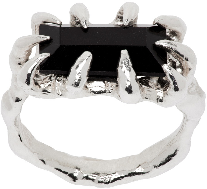 Photo: Harlot Hands SSENSE Exclusive Silver Veil Ring