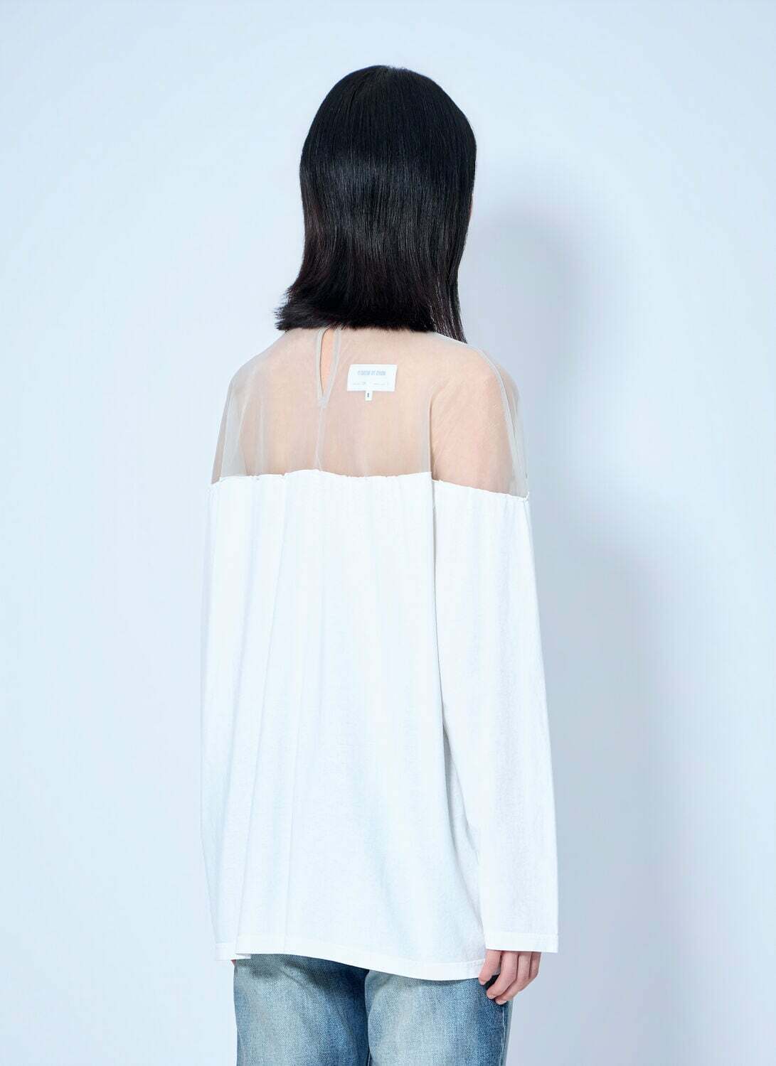 MM6 Maison Margiela Long Sleeve Heavy Cotton Jersey Tee