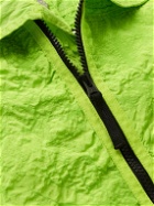 Stone Island Shadow Project - Logo-Appliquéd Crinkled Reps Nylon Hooded Jacket - Green