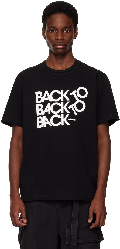 Photo: sacai Black Back To Back To Back T-Shirt