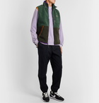 Nike - Sportswear Contrast-Tipped Fleece and Shell Gilet - Green