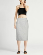 Ermanno Scervino Womens Midi skirt in Light grey