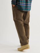 Stussy - Straight-Leg Cotton-Twill Trousers - Brown