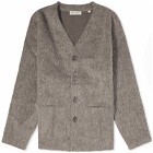 Our Legacy Men's Cardigan in Mole Grey Mohair