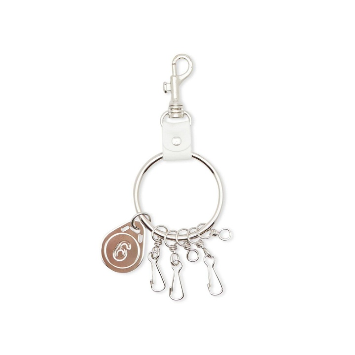 Photo: Maison Margiela Men's Loop Key Ring in Polished Palladium
