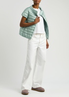 Herno Quilted Shell Gilet Light Blue