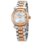 Chopard Happy Sport Automatic 18kt Rose Gold & Stainless Steel & Diamonds Ladies Watch 278573-6019