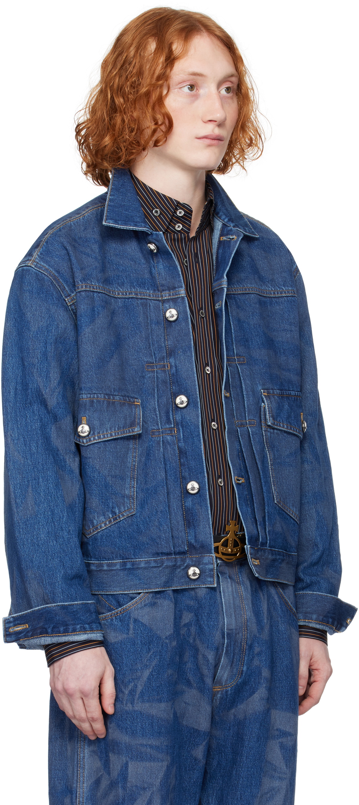 Vivienne Westwood Blue Marlene Denim Jacket Vivienne Westwood