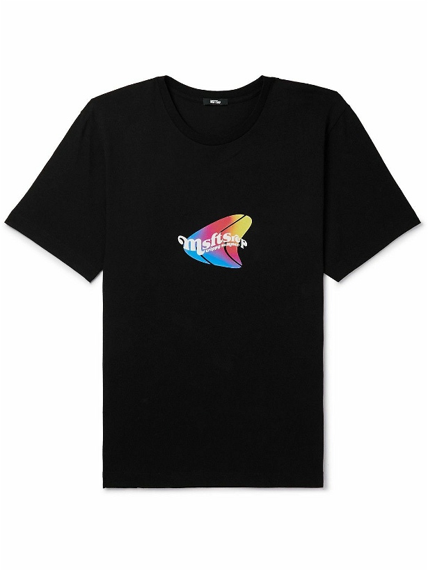 Photo: MSFTSrep - Logo-Print Cotton-Jersey T-Shirt - Black
