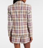 Veronica Beard Tyra plaid cotton-blend blazer