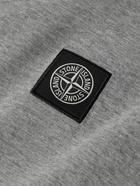 Stone Island - Logo-Appliquéd Garment-Dyed Cotton-Jersey T-Shirt - Gray