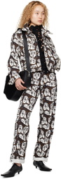Charles Jeffrey LOVERBOY Black & White Art Denim Jacket