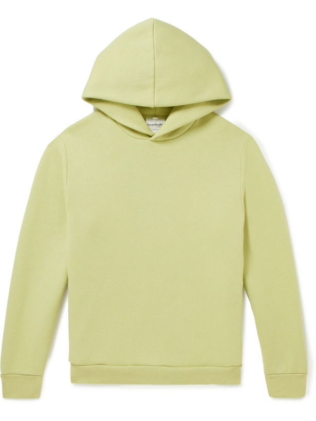 Photo: Acne Studios - Forres Cotton-Blend Jersey Hoodie - Green