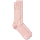 Anonymous Ism Brilliant Crew Sock in Pink