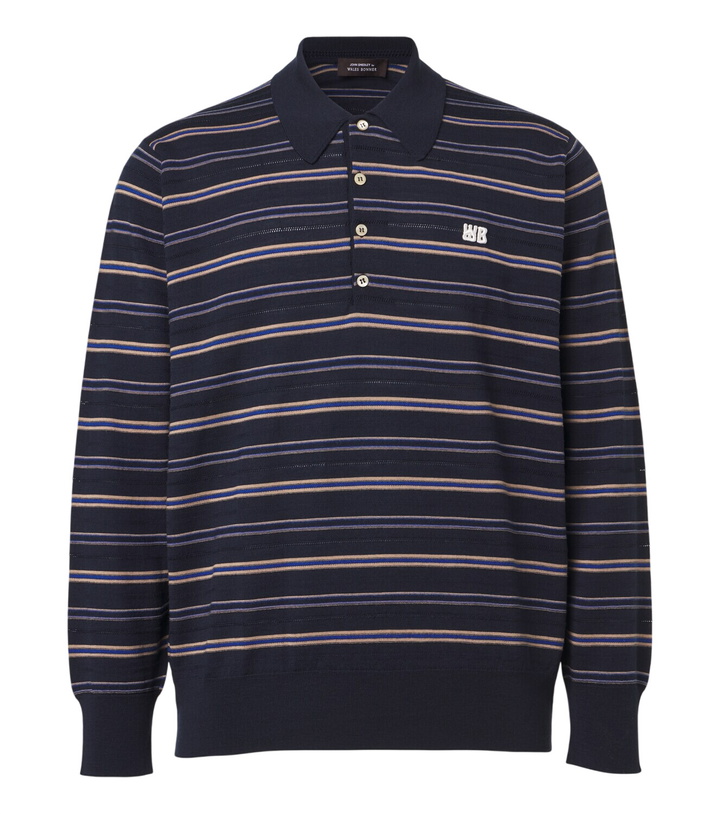 Photo: Wales Bonner Beam striped wool polo sweater