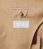 Brunello Cucinelli Camel hair double-breasted suit jacket