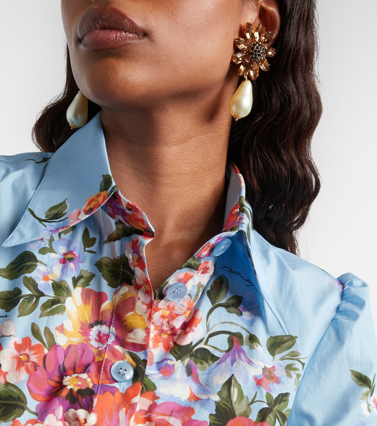 Dolce&Gabbana Re-Edition embellished clip-on earrings