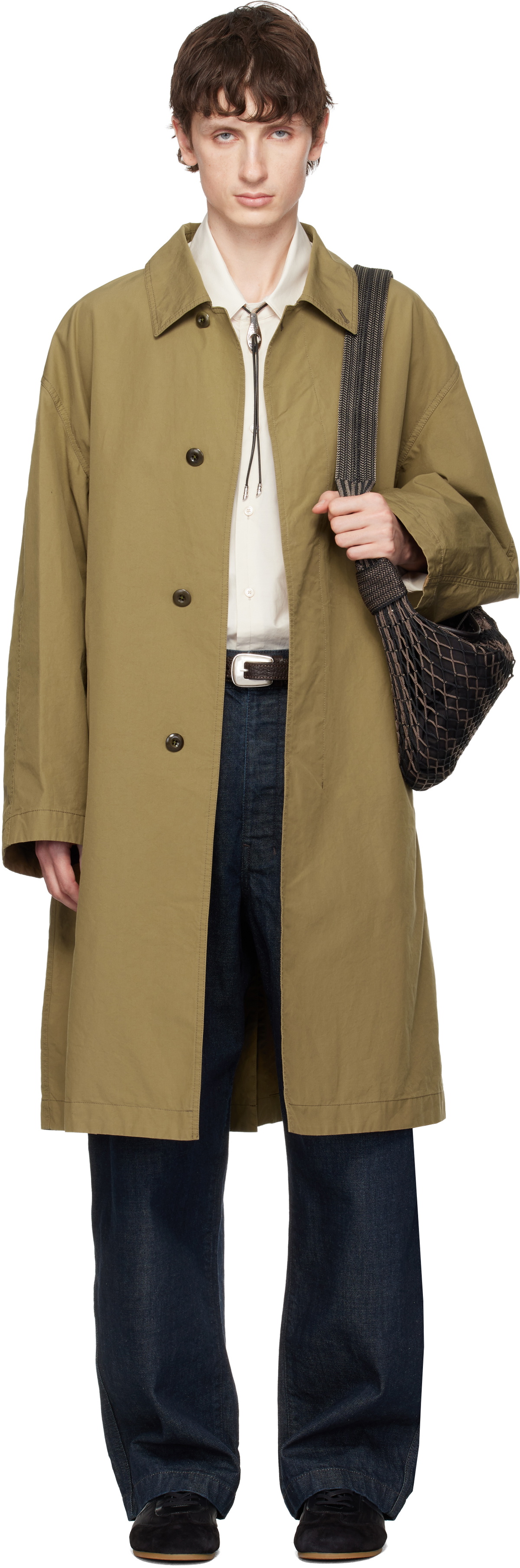 LEMAIRE Tan VENTILE Cotton Car Coat