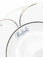 Ralph Lauren Home White Ralph's Canapé Plate Set