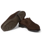 J.M. Weston - Goodyear&reg;-Welted Suede Derby Shoes - Men - Dark brown