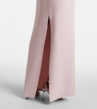 Costarellos Nevina crystal-embellished crêpe gown