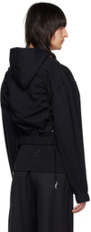 Parnell Mooney SSENSE Exclusive Black Drawstring Hoodie