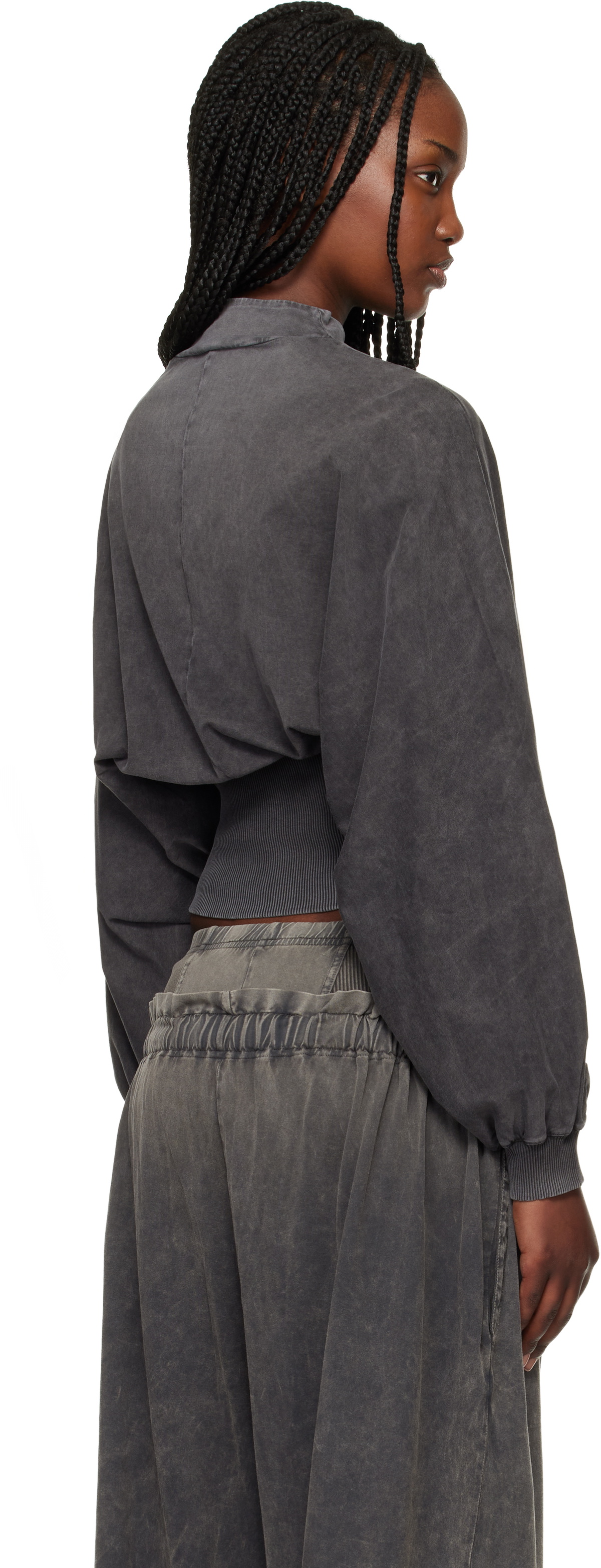 KNWLS Black Haze Zip-Up Sweatshirt