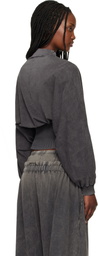 KNWLS Black Haze Zip-Up Sweatshirt