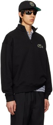 Lacoste Black Quarter Zip Sweater