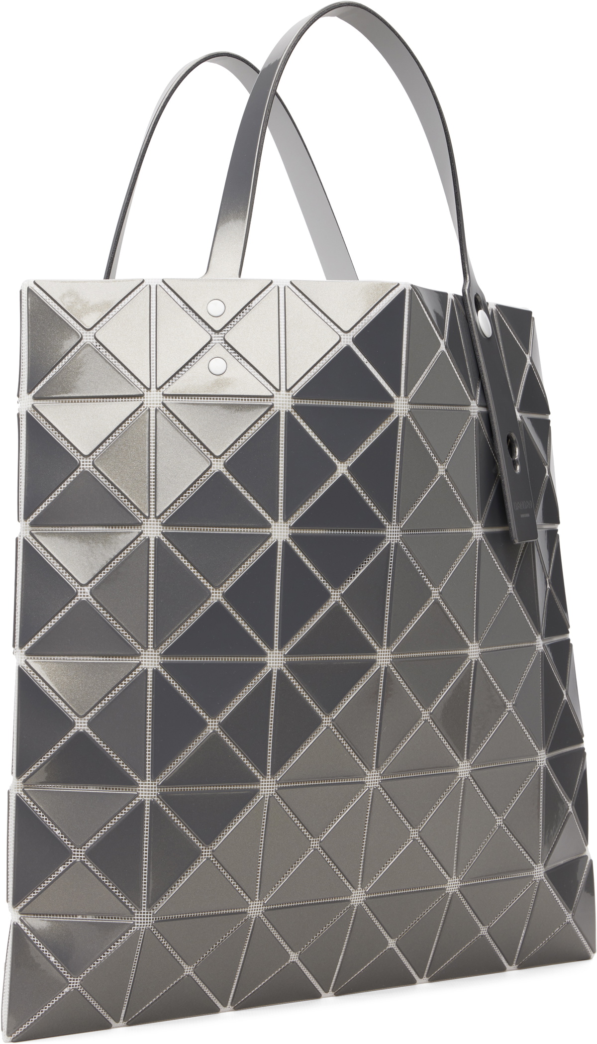 BAO BAO ISSEY MIYAKE Gray Lucent Metallic Tote
