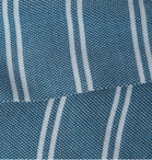 Pantherella - Beech Striped Fil d'Ecosse Cotton-Blend Socks - Blue