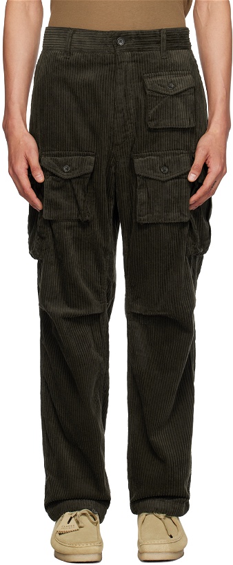 Photo: Engineered Garments Green Bellows Pockets Cargo Pants