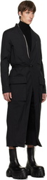 Rick Owens Black Tower Lab Coat