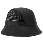 Nike - Sportswear Logo-Appliquéd Nylon and Mesh Bucket Hat - Black