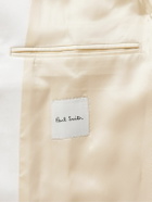 Paul Smith - Slim-Fit Double-Breasted Satin-Trimmed Wool and Mohair-Blend Tuxedo Jacket - Neutrals
