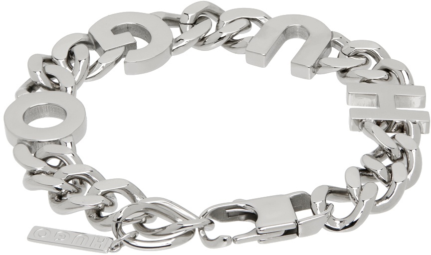 Hugo Silver Curb Chain Bracelet Hugo Boss