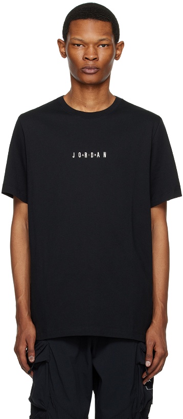 Photo: Nike Jordan Black Embroidered T-Shirt