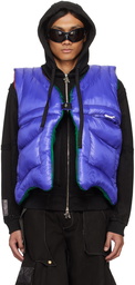 YAKU Blue M Reversible Vest