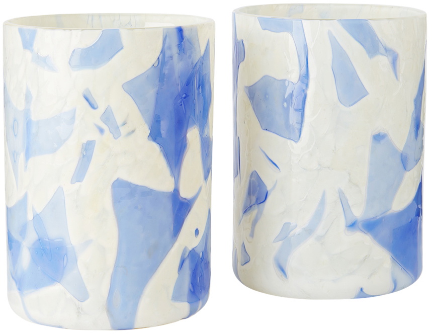 Stories of Italy Blue & White Nougat Tumbler Set