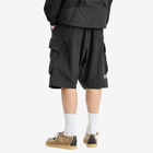 Poliquant Men's Deformed Cargo Pocket Jungle Shorts in Black